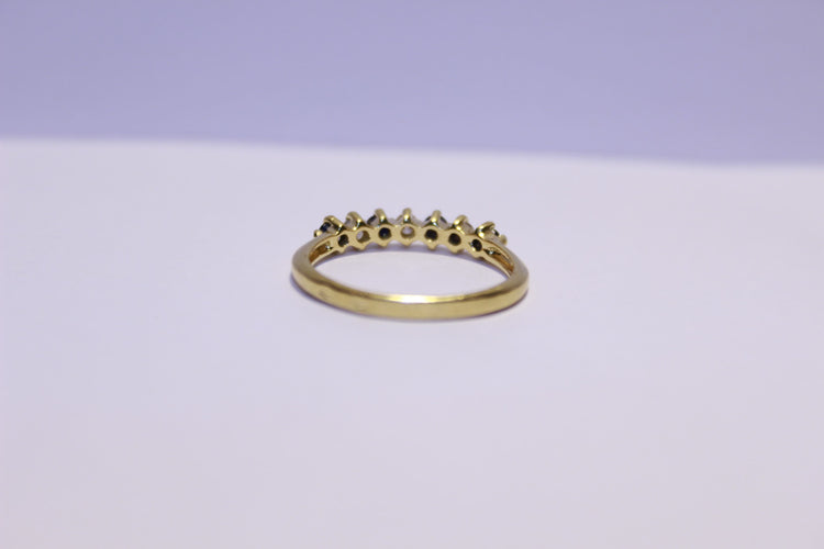 Bague 55 Bague  Diamants et Saphirs 58 Facettes
