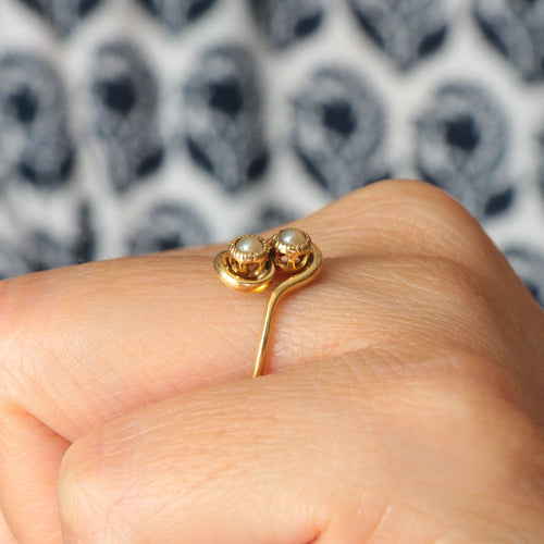 Bague 51.5 Bague Toi & Moi Perles 58 Facettes