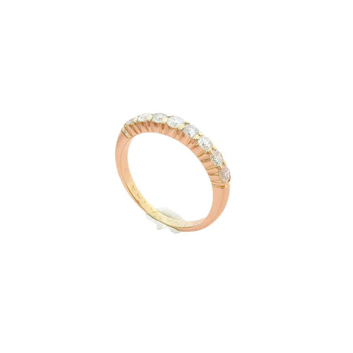 Bague 53 Demi Alliance Diamants 0,60 ct 58 Facettes AA 1586