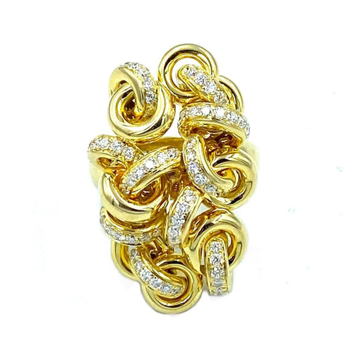 Bague DE GRISOGONO en Or jaune & diamants 58 Facettes