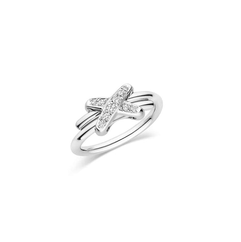 Bague 52 CHAUMET - Bague jeux de liens Or Diamants 58 Facettes 081240-052