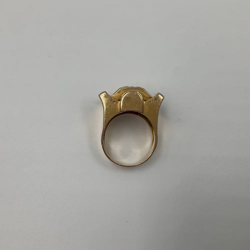 Bague 57 Bague Or jaune Diamants Rubis 58 Facettes