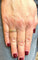 Bague Alliance en diamants serti magique or jaune 18 carats 58 Facettes