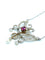 Collier Pendentif Négligé Belle Epoque or, platine, rubis et diamants 58 Facettes