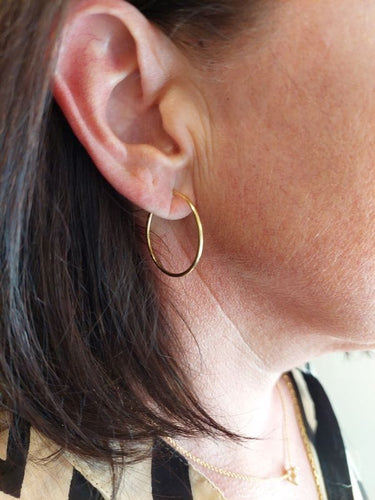 Boucles d'oreilles CRÉOLES MODERNES 58 Facettes 070191