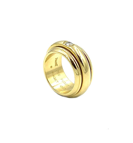 Bague Piaget. Bague or jaune 18K et diamant 58 Facettes