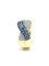 Bague Bague ruban entrelacé saphirs  diamants 58 Facettes