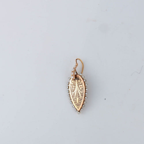 Pendentif Parure en or jaune, perles 58 Facettes