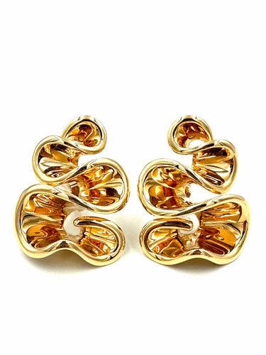 Boucles d'oreilles DE GRISOGONO. Boucles d’oreilles Zigana or rose 18K 58 Facettes