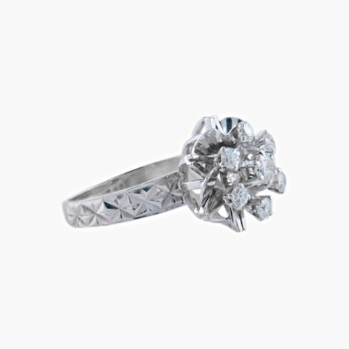 Bague Bague Or Blanc diamants 58 Facettes