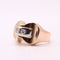 Bague Bague Tank or jaune Trilogie de diamants 58 Facettes