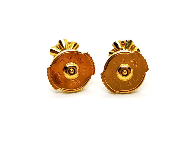 Boucles d'oreilles Boucles d'oreilles Puces Or jaune Diamant 58 Facettes 1468110CN