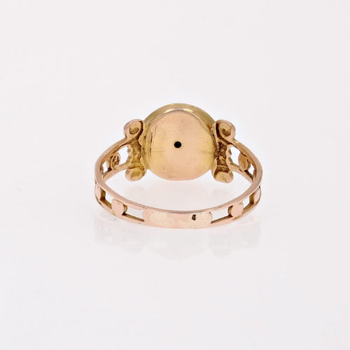 Bague 46 Bague ancienne or rose Vierge Marie 58 Facettes 22-519