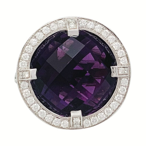 Bague 52 Bague Chaumet, "Attrape-moi...si tu m'aimes", or blanc, améthyste, diamants. 58 Facettes 31781