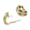 Boucles d'oreilles Boucles d'oreilles en or jaune, diamants et saphirs. 58 Facettes 31036