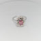 Bague Bague Marguerite en or blanc diamants et rubis 58 Facettes 16115