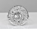 Bague 58 Bague en or blanc 18 carats pavée de 33 diamants, vers 1930 58 Facettes AB293