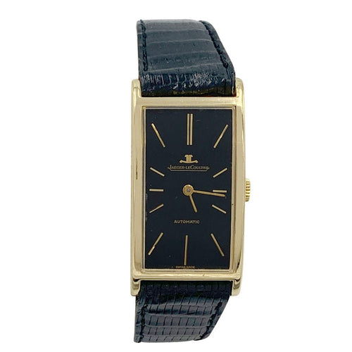 Montre Montre Jaeger Lecoultre, or jaune, cuir. 58 Facettes 32018