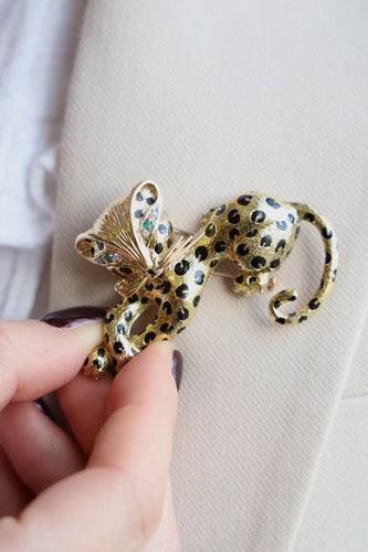 Broche Fred Broche Panthère Panthère Or jaune Diamant 58 Facettes 1913079CN