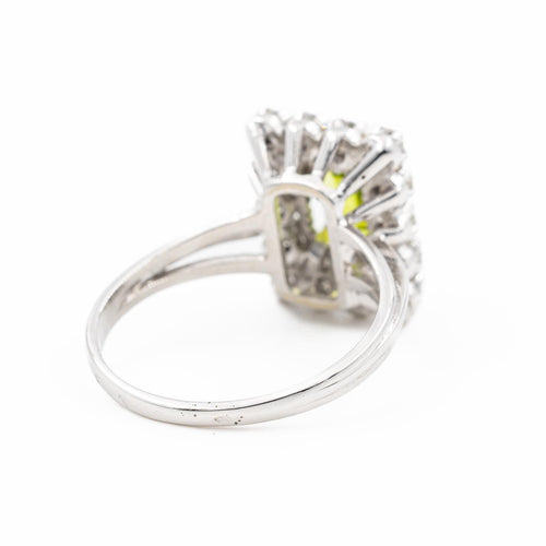Bague 55 Bague Or blanc  Péridot 58 Facettes 1613467CN