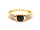 Bague 53 Bague Or jaune Saphir 58 Facettes 06508CD