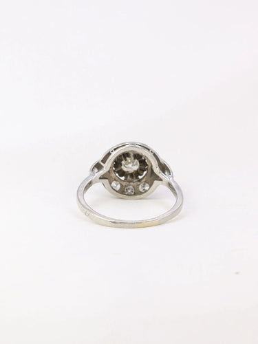 Bague Bague Art Déco platine diamants 58 Facettes J14