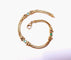 Bague Bracelet or jaune et émeraudes 58 Facettes RA-615/14