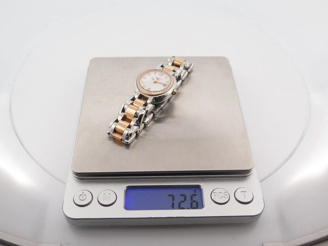 Montre montre LONGINES prima luna 26 mm quartz acier et or diamants 58 Facettes 257756