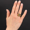Bague 56 Chevalière or jaune initiales 58 Facettes 21-694