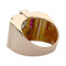 Bague 51 Bague Tank en or rose, platine, diamants et rubis. 58 Facettes 32052
