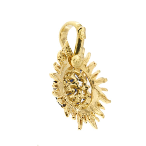 Pendentif Ciondolo sole con zaffiri 58 Facettes 33075