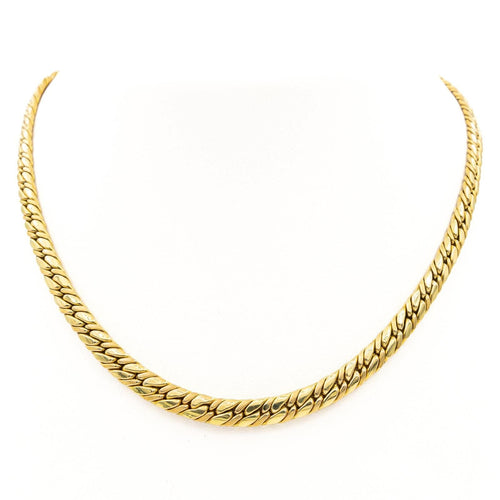 Collier Collier Maille anglaise Or jaune Saphir 58 Facettes 2075346CN