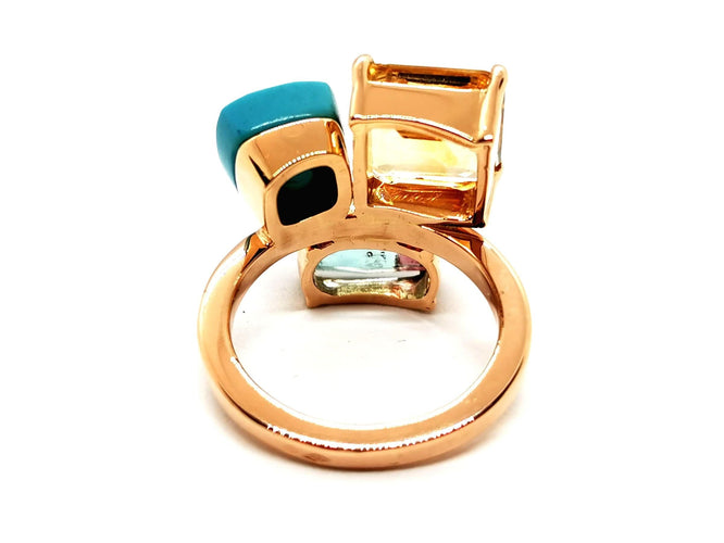 Bague 59 Bague Or rose Quartz Lemon 58 Facettes 1597496CD