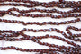 Collier Sautoir fermoir main en or et perles de grenat 58 Facettes