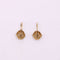 Boucles d'oreilles Dormeuses Art Déco Motif Hexagonal 58 Facettes
