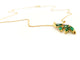 Collier Collier Chaîne + pendentif Or jaune Emeraude 58 Facettes 06591CD