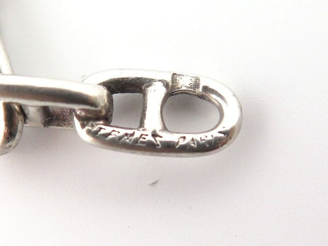 Bracelet vintage bracelet HERMES chaine d'ancre mini de percin en argent 925 58 Facettes 256618