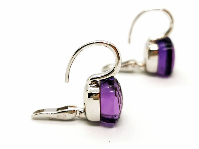 Boucles d'oreilles Pomellato Boucles d'oreilles Nudo Or blanc Améthyste 58 Facettes 1529941CN