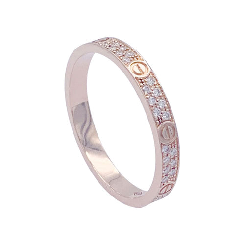 Bague 51 Bague Cartier, Love, or rose, diamants. 58 Facettes 32527