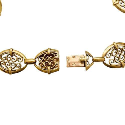 Bracelet Bracelet filigrane en or jaune. 58 Facettes 30722