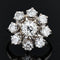 Bague 52 Bague fleur de diamants ancienne 58 Facettes 21-528
