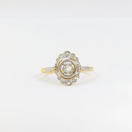 Bague Bague Art Déco en or et pierres blanches 58 Facettes 391.7