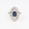 Bague Bague marquise en platine 58 Facettes 1