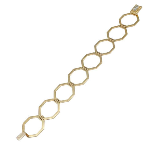 Bague 52 Poiray, "Bague Bracelet", or jaune, diamant. 58 Facettes 31417