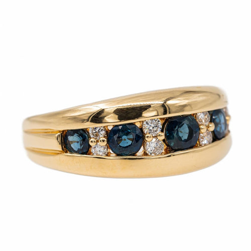 Bague 54 Bague Bandeau Or jaune Saphir 58 Facettes 2622333CN