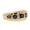 Bague 54 Bague Bandeau Or jaune Saphir 58 Facettes 2622333CN
