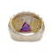 Bague 47 Bague or jaune, améthyste. 58 Facettes 32938