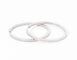 Boucles d'oreilles Créoles en or gris, diamants 58 Facettes