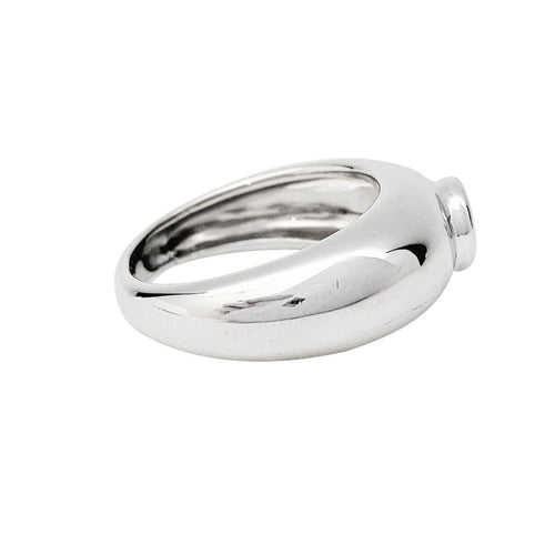 Bague 55 Bague jonc, or blanc, diamant. 58 Facettes 30841