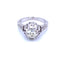 Bague 55 Bague de fiançailles diamant Art Déco 58 Facettes
